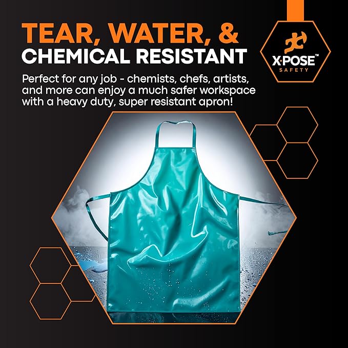 Xpose Safety Heavy Duty Vinyl Waterproof Aprons, Industrial and Commercial Use - Image 5