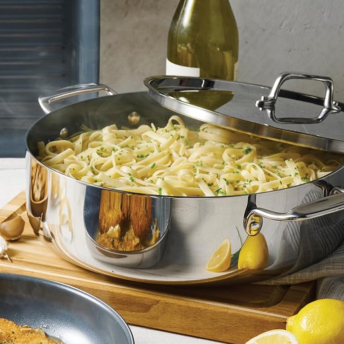 Tramontina Utsava Tri-Ply Clad Stainless Steel 6.5-Quart Casserole - Image 7
