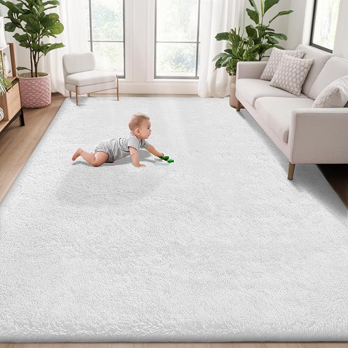 5x7 Area Rug for Living Room: Fluffy Shag Soft Washable Rugs Fuzzy Plush Indoor by VECARF