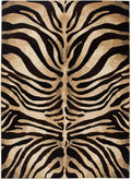 Home Dynamix Tribeca Fawn Area Rug 3 Piece Set, Animals Black/Ivory
