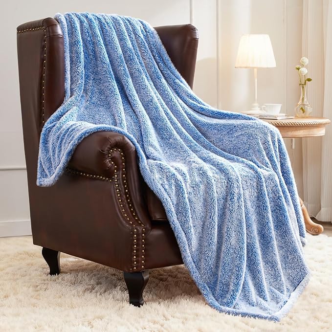 Exclusivo Mezcla Plush Fuzzy Fleece Throw Blanket Extra Large, Super Soft by ExclusivoMezcla