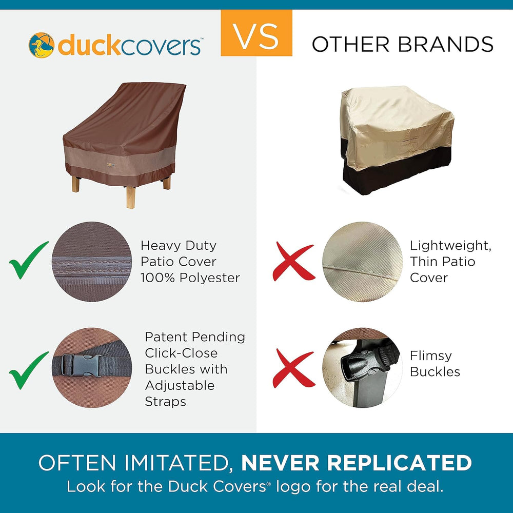 DUCKCOVERS Ultimate Patio Sofa Cover, 93"W x 40"D x 35"H, Moch...