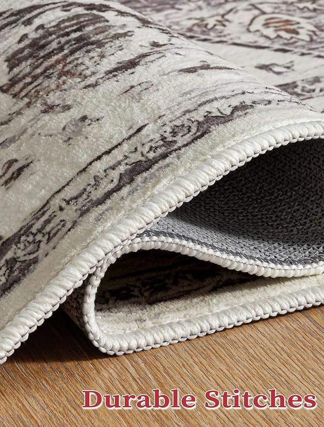 SERISSA Boho Washable Runner Rug, 2x5 Rug Non-Slip Vintage Earth Tone Hallway - Image 7