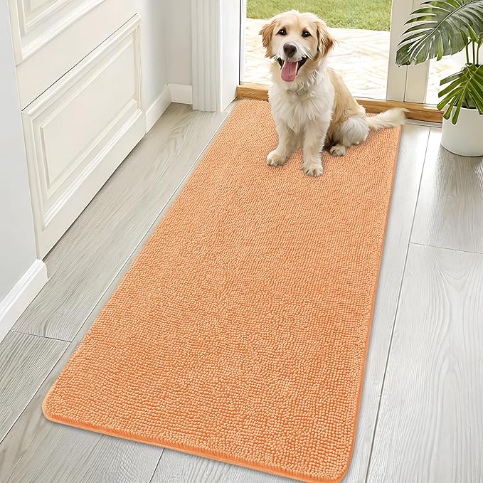 OLANLY Dog Door Mat for Muddy Paws 70x35, Absorbs Moisture and Dirt, Absorbent by OLANLY