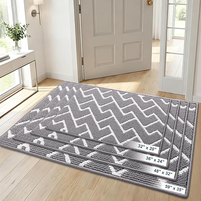 OLANLY Front Door Mat, Non-Slip Rubber Backing, Dirt Resistant and Absorbent - Image 9