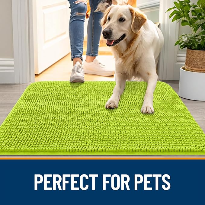 OLANLY Dog Door Mat for Muddy Paws 24x16, Absorbs Moisture and Dirt, Absorbent - Image 6
