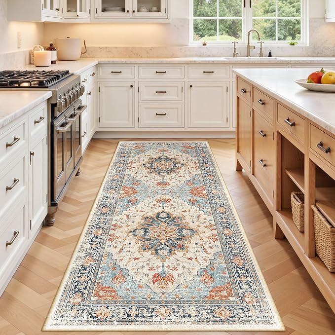 RELEANY Area Rugs 3'x6' Runner Rug Non Slip Washable by RELEANY