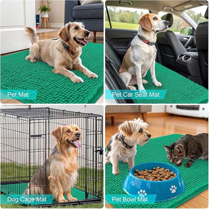 OLANLY Dog Door Mat for Muddy Paws 24x16, Absorbs Moisture and Dirt, Absorbent - Image 7