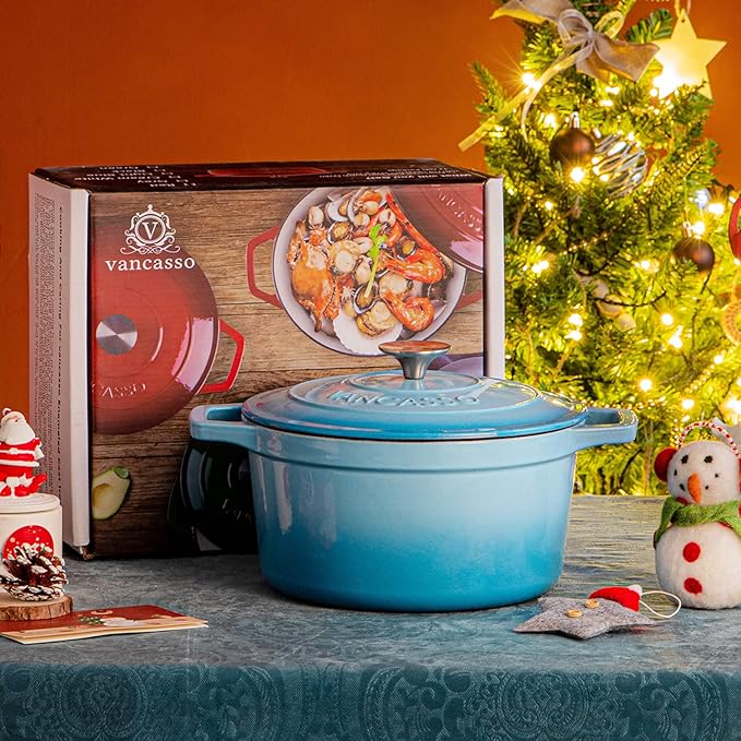 vancasso 6 QT Enameled Cast Iron Dutch Oven - Image 7