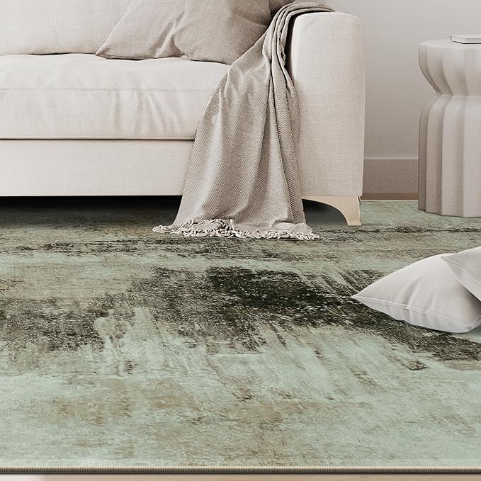 9x12 Area Rugs for Living Room Rug Washable: Abstract Large Rug for Dining Room - Image 9