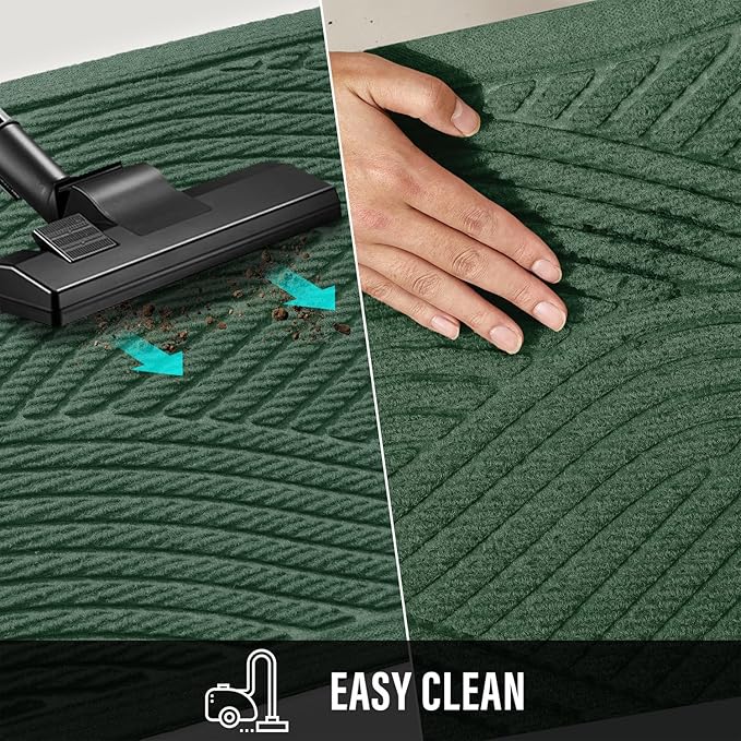HIYARD Sturdy Front Door Mat, Absorbent Muddy Dirt Resist Welcome Door Mats - Image 6