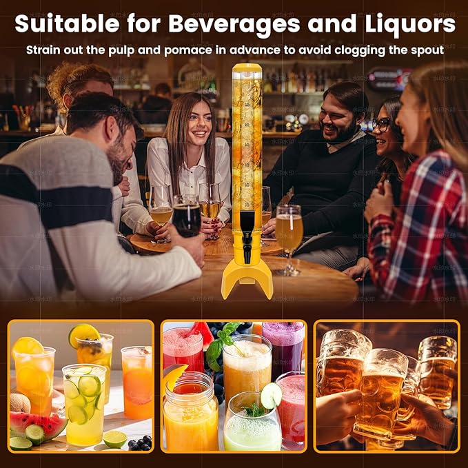 2 Pcs Beer Dispenser, 3L/100 Oz Mimosa Tower