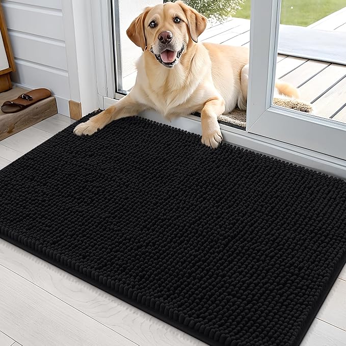 OLANLY Dog Door Mat for Muddy Paws 36x24, Absorbs Moisture and Dirt, Absorbent by OLANLY