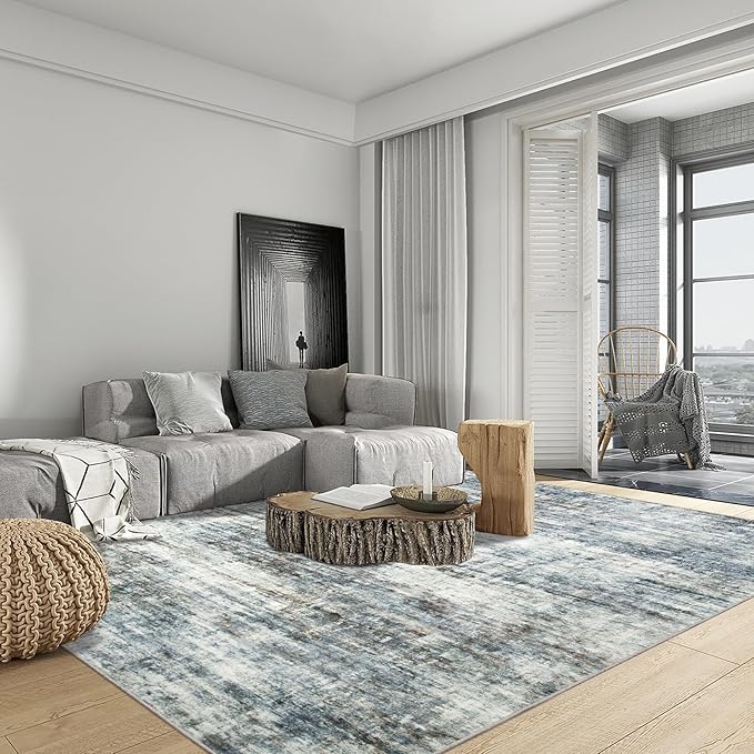 6x9 Area Rugs Washable Rug: Large Modern Abstract Living Room Rug Soft - Image 4