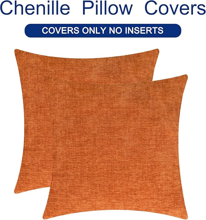 CaliTime Fall Throw Pillow Covers Decorative 16 X 16 Inches Pack of 2 Cozy - Image 6