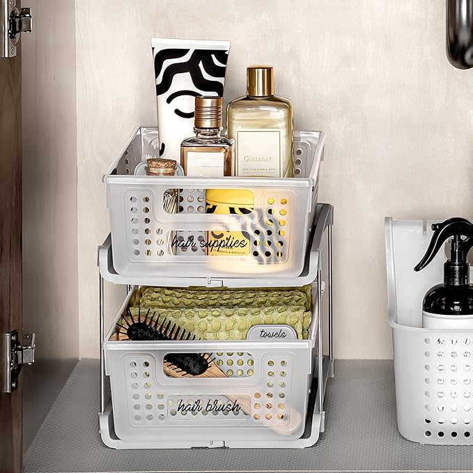 madesmart Antimicrobial 2 Tier Organizer - Image 2