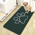 OLANLY Dog Door Mat for Muddy Paws 47x24, Paw Print Design, Absorbs Moisture by OLANLY
