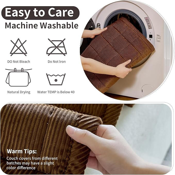 Couch Covers for Dogs Washable, Non Slip Couch Covers for Loveseat Sofa Pet - Image 7