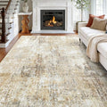 Washable Area Rugs 8'x10' Non-Slip Modern Abstract Soft by RELEANY