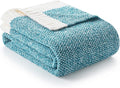Snuggle Sac Teal Blue Oversized Throw Blankets, Super Soft Warm Cozy Throw by SnuggleSac