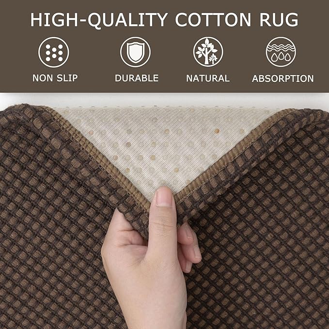 KOZYFLY Indoor Door Mat 2x3 ft Small Area Rugs Washable Front Door Mat Non Slip - Image 6