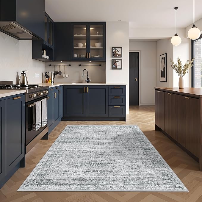 3x5 Washable Area Rug for Entryway, Soft Kitchen Rugs Non Slip for Dining Room - Image 4
