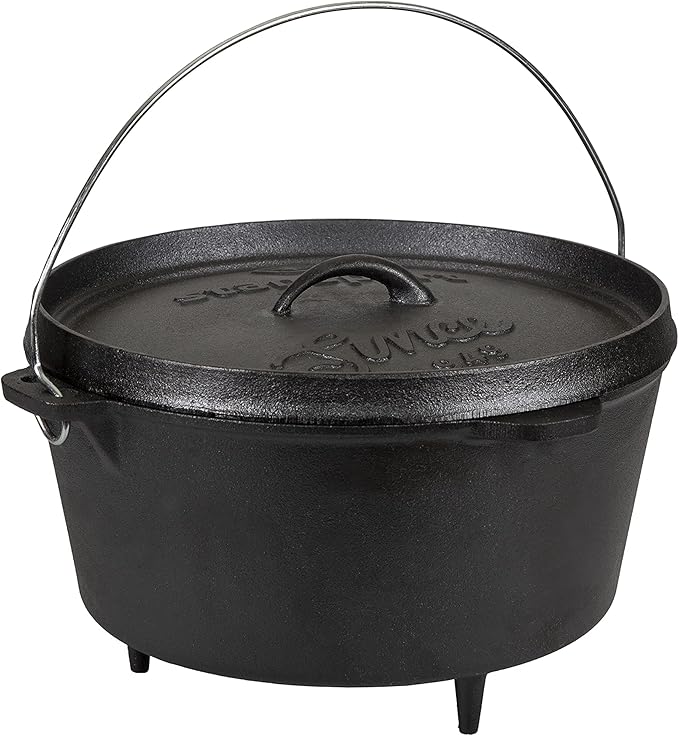 Stansport Pre-Seasoned Cast Iron Dutch Oven by Stansport