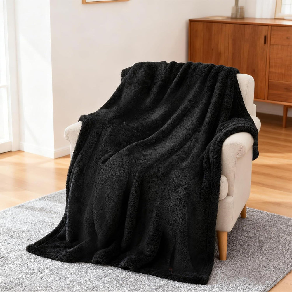 Fleece Throw Blanket Set 50x60 3-Pack, Soft Lightweight
