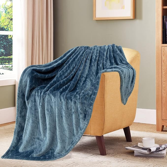 TOONOW Fleece Blanket Super Soft Plush Throw Blanket 50" x 60" Cozy Fuzzy Bed - Image 8