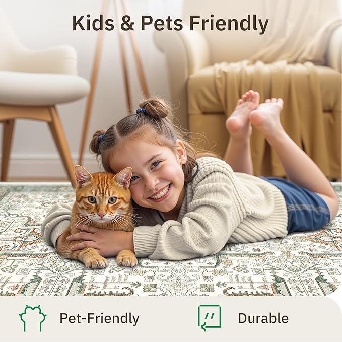 Washable 2x3 Entryway Area Rug - Image 7