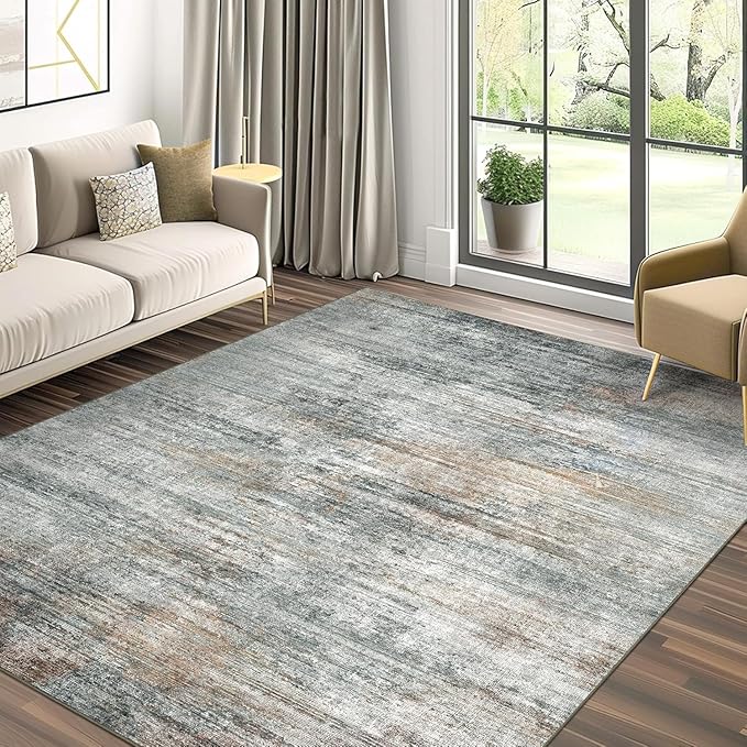 BEIMO Area Rugs 9x12 for Living Room Bedroom, Modern Abstract Machine Washable - Image 2