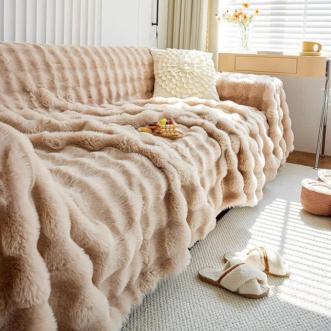 HANDONTIME Plush Sofa Slipcovers Washable Couch Cover - Image 8