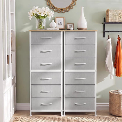 6 Drawers Dresser for Bedroom, Fabric Storage Tower Organizer