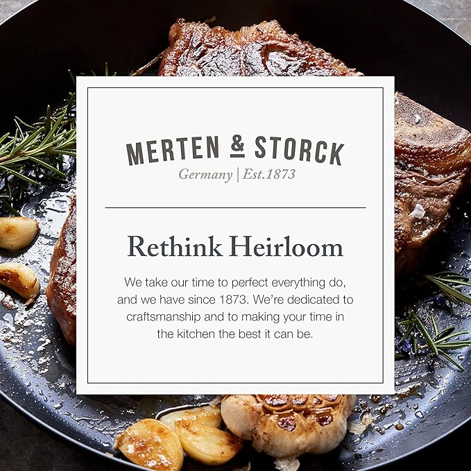 Merten & Storck Pre-Seasoned Carbon Steel 8” Frying Pan Skillet, Use on - Image 5