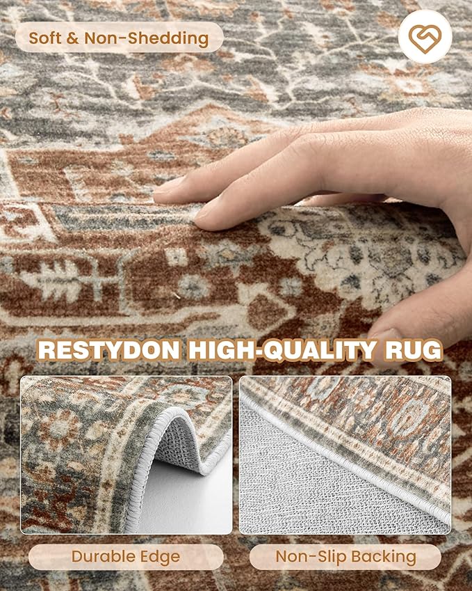 Kitchen Runner Rug Non Slip Washable 2.5x10, Soft Ultra-Thin Entryway Rug - Image 7