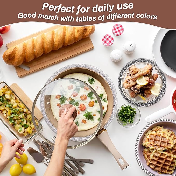 Billbotk 8'' Trivets Hot Dishes, Hot pots and Pans, 6 Heat Resistant Hot Pads - Image 7