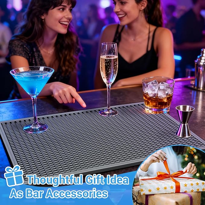 ZJWZLG Bar Mat - Premium 18"X12" Rubber Bar Mats - Image 5
