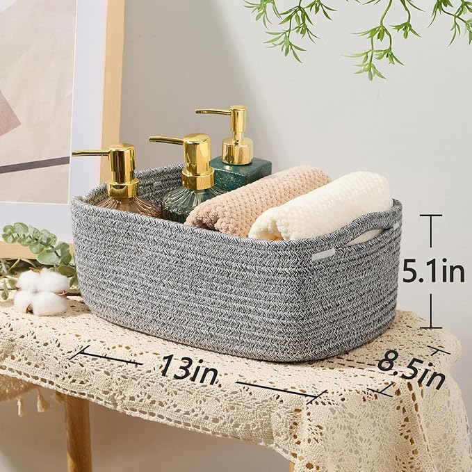 MiniArk Small Storage Baskets for Organizing | Closet Organizer Bins | Shelf - Image 3