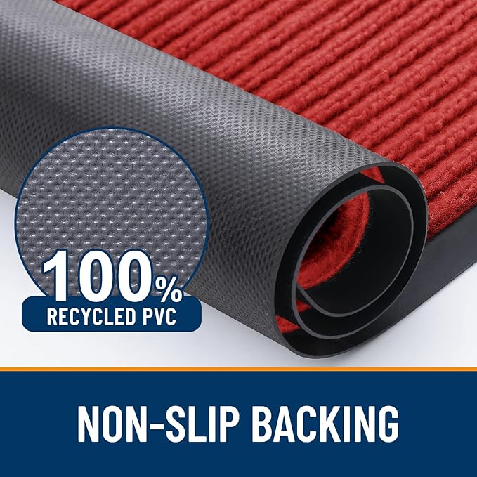 OLANLY Front Door Mat Indoor Outdoor Entrance, Waterproof Heavy Duty Doormat - Image 3