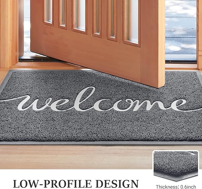 BeneathYourFeet Door Mat, Welcome Mat Low Profile Floor Mat Front Doormat - Image 4