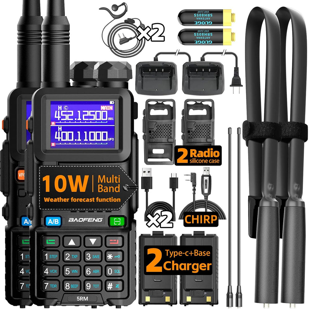 Baofeng Radio UV-5RM Ham Radio Handheld UV5R Walkie Talkies Long Range