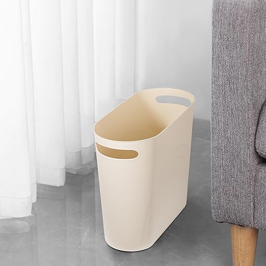 rejomiik Small Trash Can, 3.5 Gallon Slim Garbage Can Plastic Waste Basket - Image 4