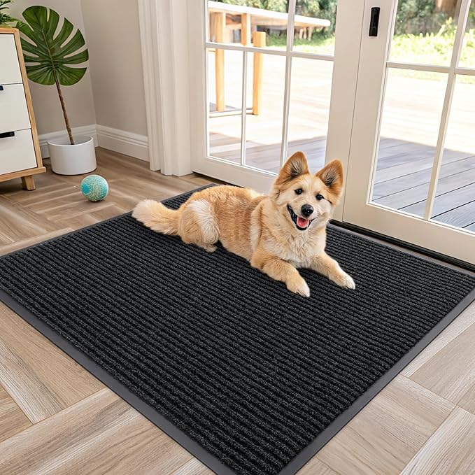 OLANLY Front Door Mat Indoor Outdoor Entrance, Waterproof Heavy Duty Doormat by OLANLY