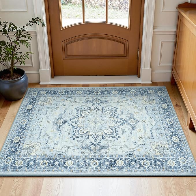 Lofus 2x3 Washable Rug for Entryway Bathroom, Non Slip Kitchen Mats for Floor by Lofus