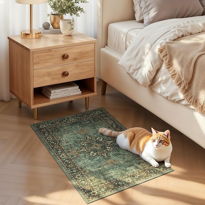 Lofus 2x3 Washable Rug for Entryway Bathroom, Non Slip Kitchen Mats for Floor - Image 3