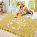 Smiry Dog Door Mat for Muddy Paws, Absorbent Dirt Trapper Non Slip Quick Dry by Smiry