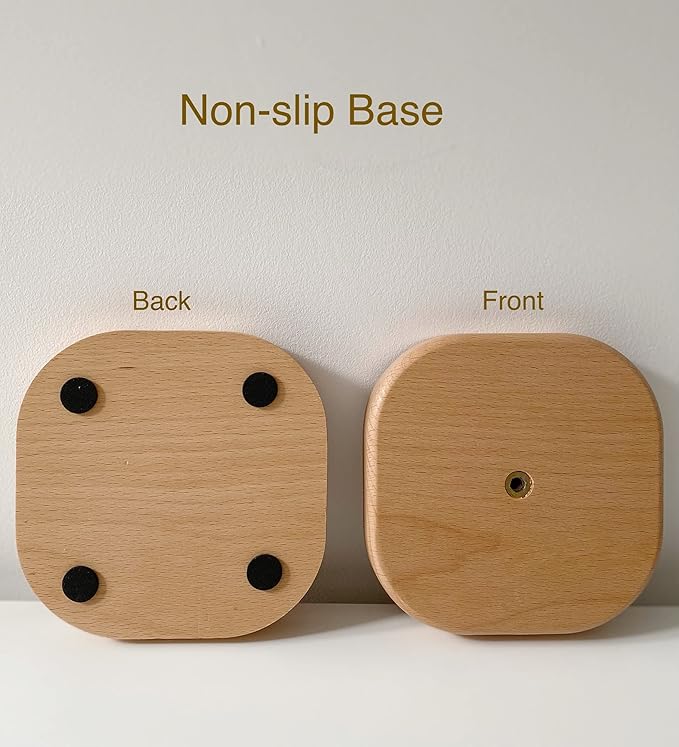 Paper Towel Holder, Wooden Kitchen Roll Stand Organizer Free Standing, - Image 4