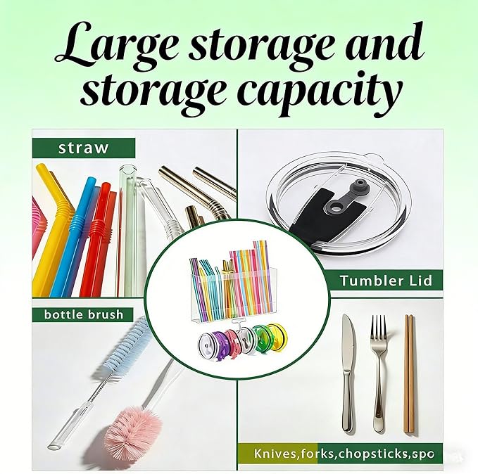 10''Straw Organizer for Cabinet Door - Image 5
