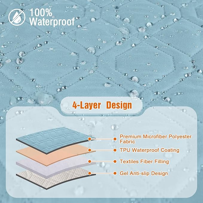 VANSOFY Waterproof Recliner Couch Covers, Sofa Covers 1-Piece Washable - Image 6