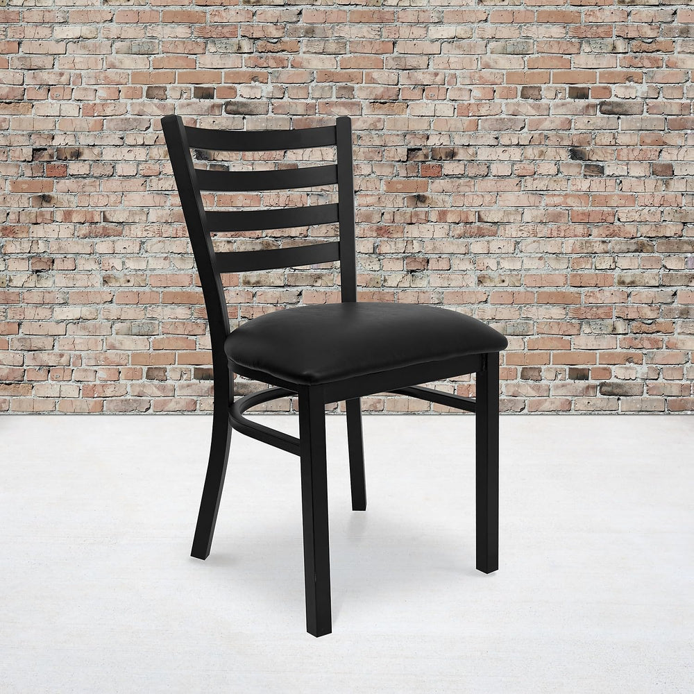 Flash Furniture Hercules Series Commercial Ladder Back Restaurant Chairs, Mod...